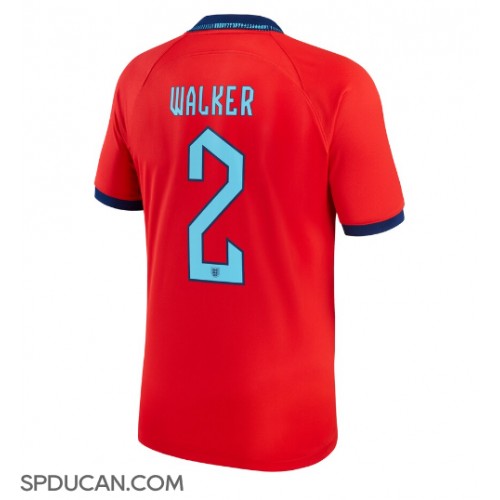 Muški Nogometni Dres Engleska Kyle Walker #2 Gostujuci SP 2022 Kratak Rukav